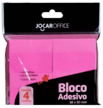 Imagem do produto BLOCO ADESIVO POST-IT ROSA.