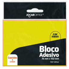 Imagem do produto BLOCO ADESIVO POST-IT AMARELO NEON .